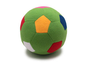 F-100/LgMlt Мяч мягкий цвет светло-зеленый 23 см